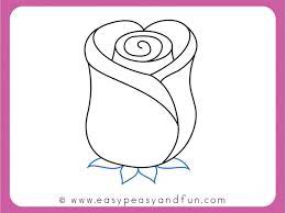 It is a perfect fit for beginners and makes flower drawing this tutorial will have very detailed steps that you will need to follow. How To Draw A Rose Easy Step By Step For Beginners And Kids Easy Peasy And Fun