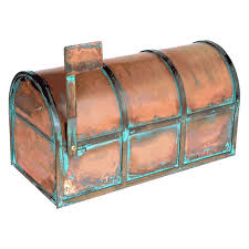 Copper Mailbox Post Mounted Mailboxes