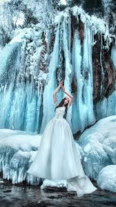 white skirt icicle snow winter