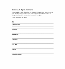 40 Lab Report Templates Format Examples Template Lab