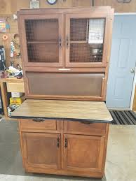 antique hoosier kitchen cabinet by g i