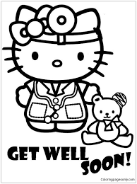 You could choose the best and the cutest pose of the hello kitty. Cute Hello Doctor Coloring Pages Cartoons Coloring Pages Coloring Pages For Kids And Adults