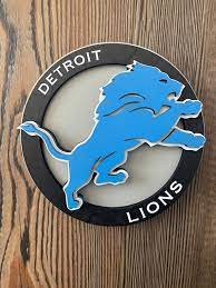 Detroit Lions Wall Art 3 D Lions Sign