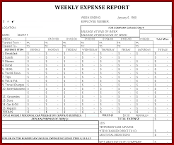 Fuel Expense Report Template Company Expense Report Template Excel