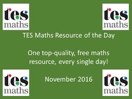 Tes Maths Rotd November 2016 Mr