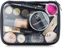 makeup clear makeup bag visible bag