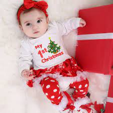 Đồ Noel màu đỏ cho bé gái sơ sinh – DoChoBeYeu.com