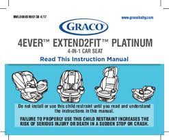 Graco 4ever Extend2fit Platinum User