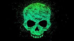 green skull desktop wallpapers