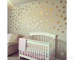 Gold Polka Dots Spots Wall Sticker For