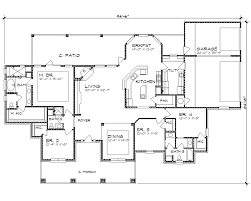 Plan Jg 4237 1 4 One Story 4 Bed House