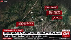 Image result for destruction in Marawi city from Maute siege