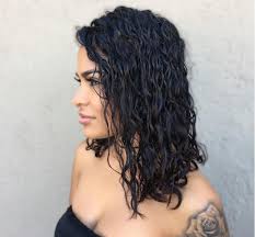 Pretty curly black bob with side bangs. 18 Best Perm Hairstyles For Women In 2019