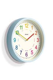 Buy Jones Clocks Kids Blue Wall Clock