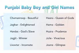 top 200 punjabi baby boy names and