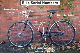 bike serial numbers frame numbers