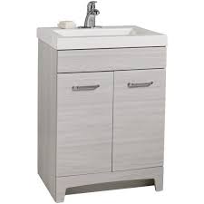 The home depot has everything you need to complete your bathroom. Glacier Bay Stancliff 24 50 In W X 18 75 In D Bath Vanity In Elm Sky With Cultured Marble Vanity Top In White With White Basin St24p2 Ek The Home Depot