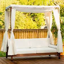 Outdoor daybed with canopy nzymes granules. Leisure Season Ltd Daybed