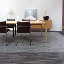 carpet tile heavy duty brown lineation