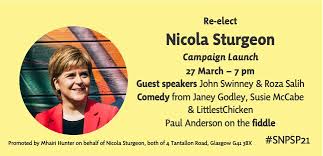 Ricky_Bell's tweet - "Campaign launch to re-elect @NicolaSturgeon as MSP  for Glasgow Southside get your tickets here " - Trendsmap