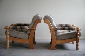 Danish Modern Lounge Chairs In Oak