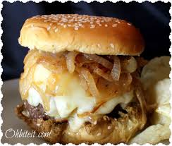 french onion soup burger oh bite it