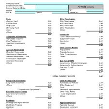 Balance Sheet Templete Template Xls Free Company Xls Excel For