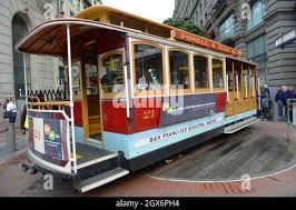 antique cable car powell hyde line on