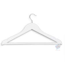 white wooden coat hangers child top