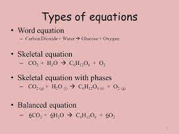 In The Chemical Equation How Do The