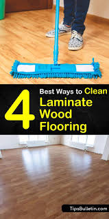 to clean laminate wood flooring