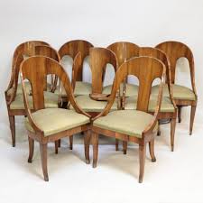 9 late biedermeier fruitwood dining