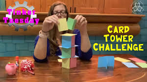 Learn how to make a center pop out shutter card. Card Tower Challenge Youtube