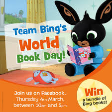 Bing quiz of the week. Bing Bunny Quizzes Activities Prizes It S Team Bing S World Book Day Party Right Here On Facebook Next Week We Re Giving Away Bundles Of Bing Books With Quiz Questions And Activities