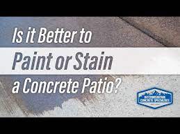 Paint Or Stain A Concrete Patio