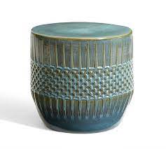Ceramic Ethnic Outdoor Side Table