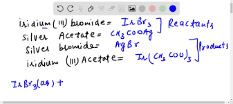 aqueous iridium iii bromide reacts