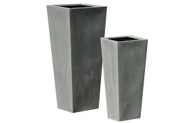 Round, square, long tom pots in assorted sizes. Concrete Plant Pots Set Of Two Home And Garden Accessories Out Out Orig
