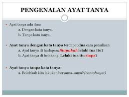 Definisi/arti kata 'tanya' di kamus besar bahasa indonesia (kbbi) adalah 1 n permintaan keterangan (penjelasan dan sebagainya); Kata Tanya Tahun 3 World Languages Quizizz