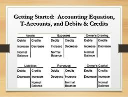 Getting Started Accounting Equation T Accounts And Debits Credi