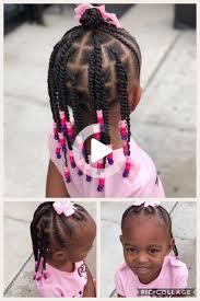 Pick up a 2 inch section of hair from above her ear (on whichever side you prefer) and divide it into 3 strands. Pin On Kids Hair Styles