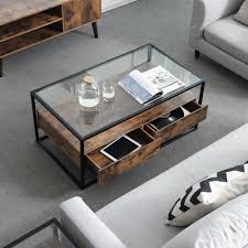 It is ideal for small spaces, as glass produce a spatial illusion cons. Vasagle Wholesale Prices Fashion Coffee Table Glass Top Wooden Antique Metal Glass Coffee Table Buy Metal Glass Coffee Table Coffee Table Glass Top Wooden Antique Wholesale Prices Fashio Glass Cocktail Table Product