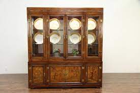 lighted china display cabinet