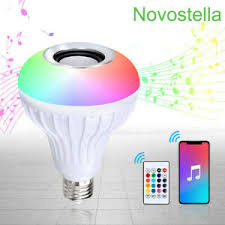 Wireless Bluetooth Led Light Speaker Bulb Rgb E26 12w Music Playing Lamp Remote 645635624896 Ebay