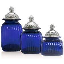 Glass Canister Set With Mayfair Lids
