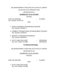 Dalam prosiding di mahkamah sesyen kuala lumpur hari ini, azeez dituduh menerima sebuah kereta berjenama toyota vellfire bernilai lebih rm400,000 daripada syarikat tersebut. Alasan Penghakiman Kuala Lumpur Mahkamah