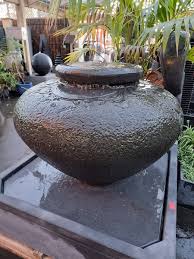 Urn Water Feature With Scroll Pattern