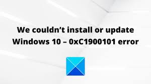 The update to windows 10 20h2 version 2009 is at your own risk and responsibility! We Couldn T Install Or Update Windows 10 0xc1900101 Error