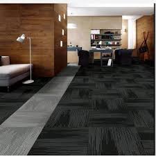 polished black carpet flooring