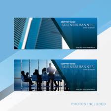 company name business banner set vector